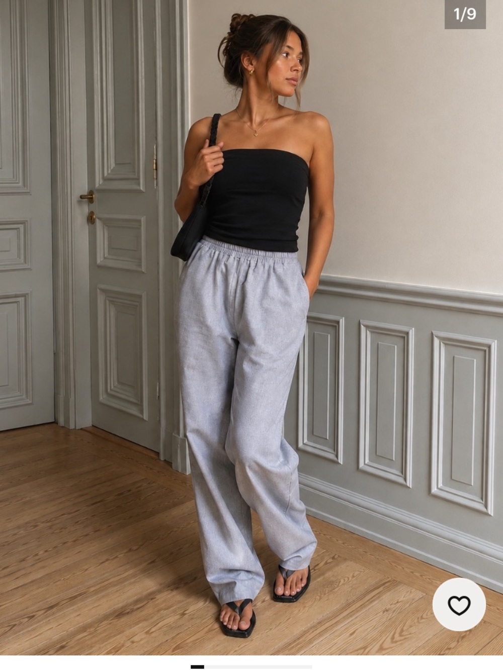 Djerf Avenue BLACK Breezy pants NWT